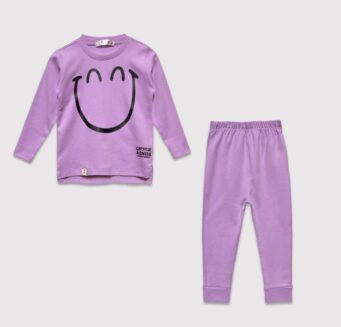 ست راحتی پنبه ای دو رو بنفش روشن