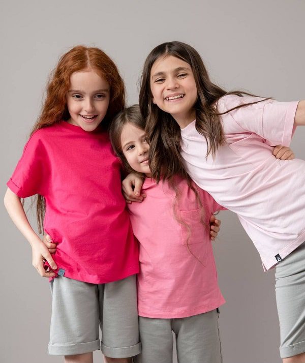 رنگ بندی لباس راحتی دخترانه شیک