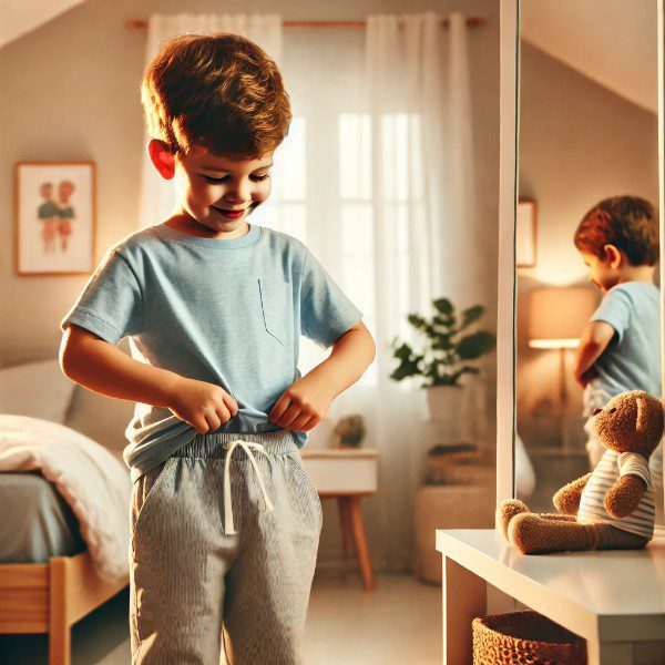 گالری آموزش پوشیدن لباس به کودک