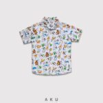 پیراهن هاوایی طرح حیوانات کد 07