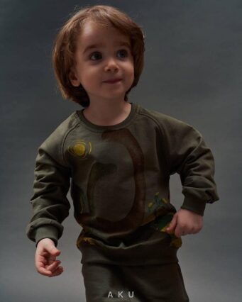 گالرس ست بلوز و شلوار طرح دایناسور کد 01