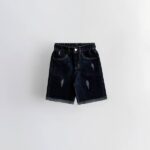 شلوارک لبه ریش دار جین AKU سرمه ای