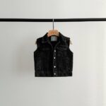 وست جین چهار جیب مشکی