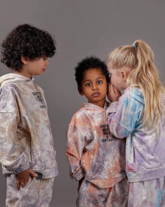 ست هودی و شلوار طرح آبرنگی