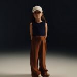 شلوار پارچه ای بگ دخترانه