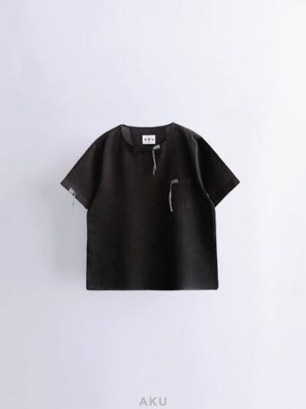 تیشرت کنفی بند دار مشکی