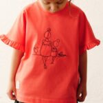 استایل تیشرت دخترانه گلدوزی AKU قرمز