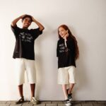 ست چاپی شلوارک و تیشرت مشکی AKU