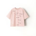 تیشرت طرح صورتی i like you برند AKU