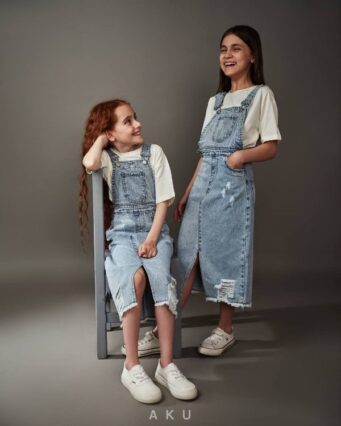 Biller-skirt-Jean-Aku بیلر دامنی جین AKU دخترانه