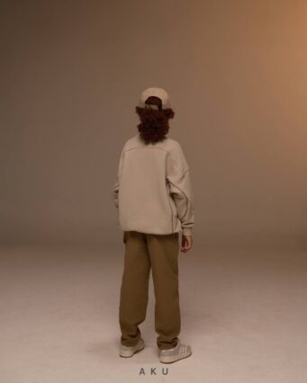 عکس سوم شلوار کتان راسته AKU پسرانه سفید