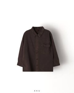 پیراهن کتان لخت AKU، قهوه ای تیره