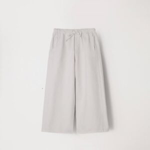 شلوار بگ کتان سفید AKU