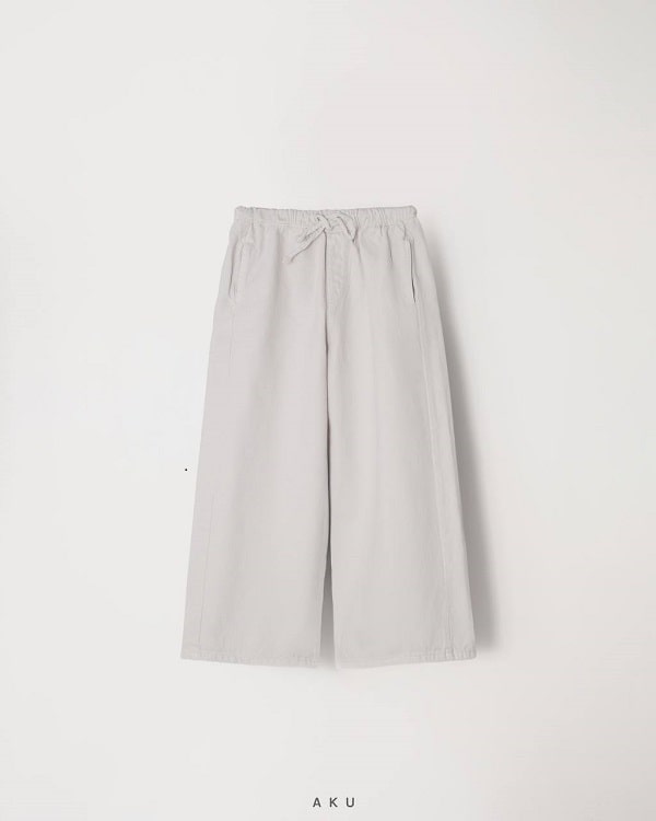 شلوار بگ کتان سفید AKU