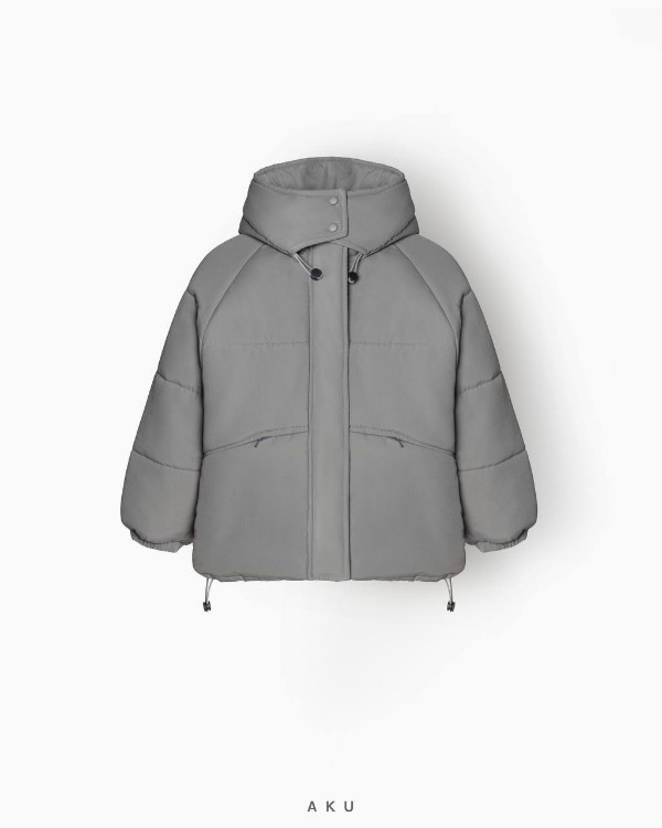 کاپشن پارچه بارانی (آب گریز) AKU، خاکستری