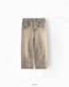 شلوار جین نیم بگ AKU با خطوط طرحدار، خاکی