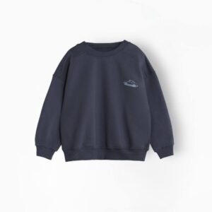 بلوز دورس چاپی طرح ماشین، آبی