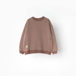 بلوز دورس راه راه AKU، قهوه ای