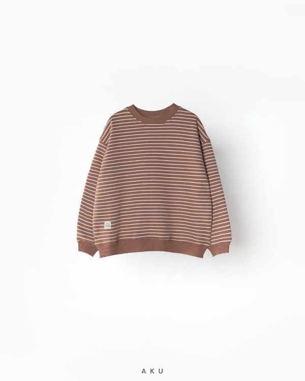 بلوز دورس راه راه AKU، قهوه ای