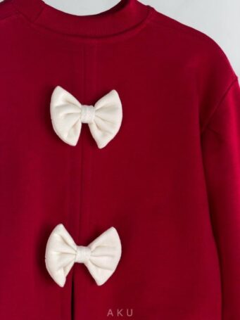 الیاف بلوز دورس دخترانه پشت پاپیون AKU