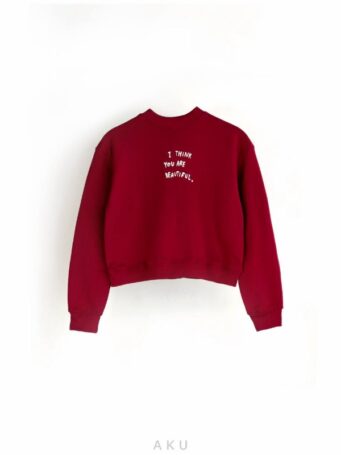 بلوز دورس دخترانه پشت پاپیون AKU قرمز