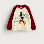 بلوز دورس رگلان بچه گانه طرح میکی موس