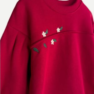 گالری بلوز دورس گلدوزی یلدایی قرمز