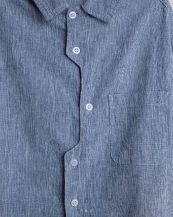 الیاف پیراهن شومیز جگر، آبی کدر