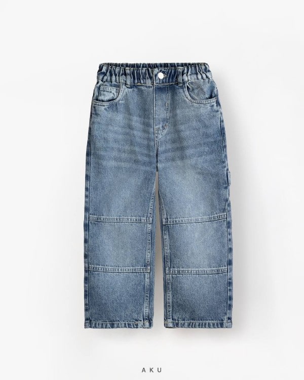 شلوار جین بند دار AKU، آبی خاکی