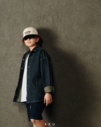 استایل اول کت جین تک جیب aku زغالی