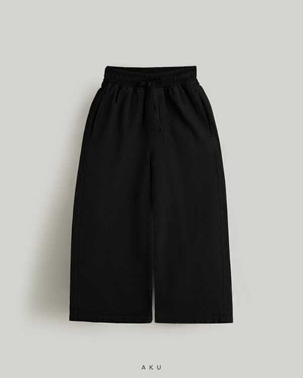 black-baggy-pants-cotton شلوار کتان بگ مشکی AKU